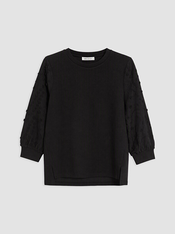 LCW EVERYDAY Nakışlı Soft Touch Bluz