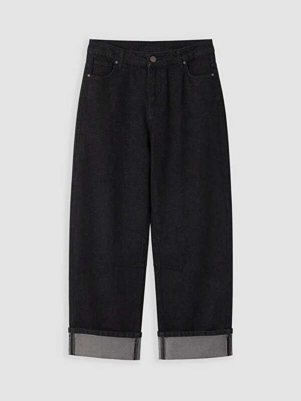 Soulife Barrel Fit Kadın Jean Pantolon