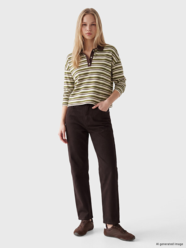 LCW Jeans Crop Straight Fit Kadın Jean Pantolon