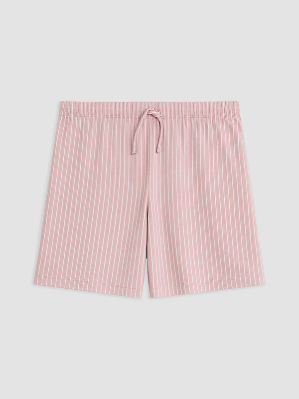 LCW DREAM Beli Lastikli Çizgili Kadın Şort Pijama Alt