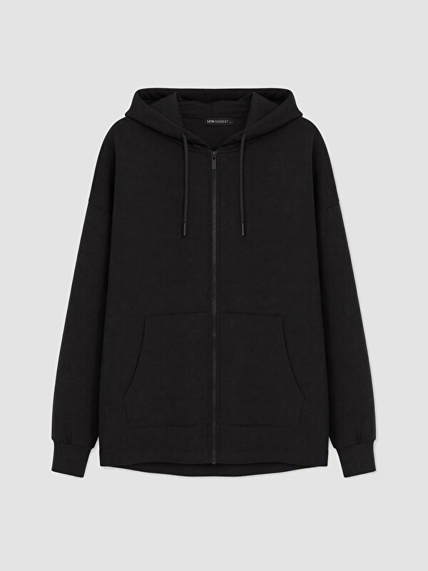 LCW Modest Soft Touch Women's Zip-Up Sweatshirt