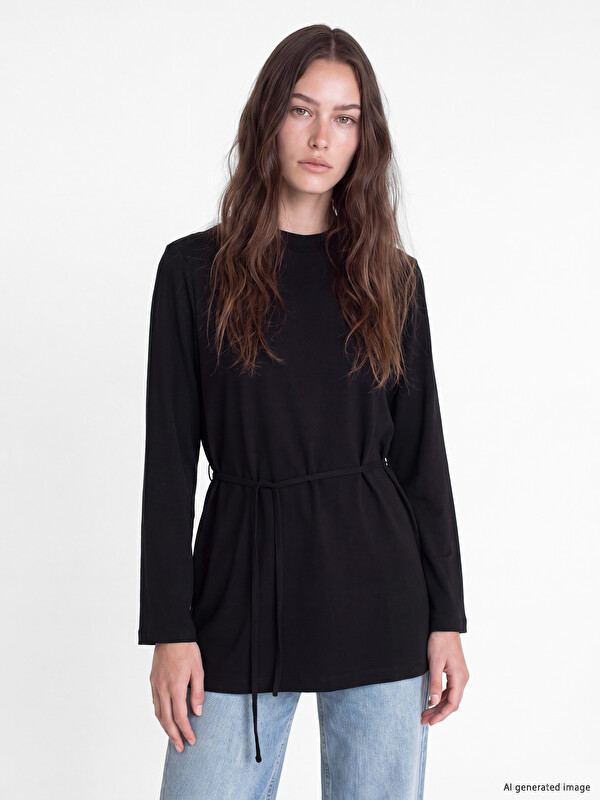 LCW Modest Crew Neck Women's Sweatshirt Tunic