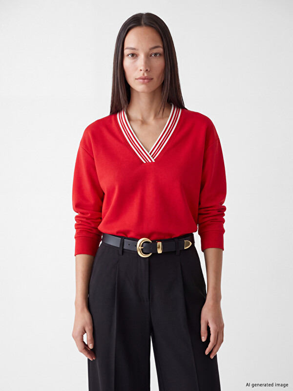 LCW EVERYDAY Oversize Soft Touch Women's Sweatshirt
