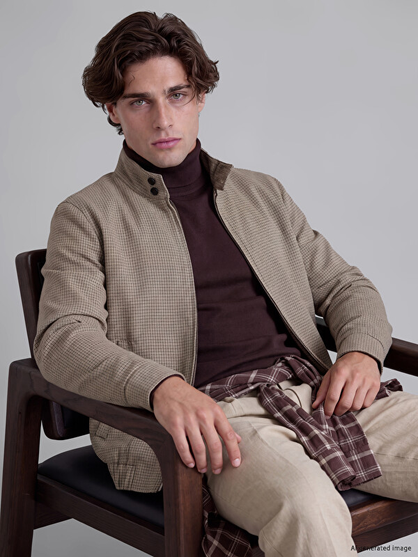 LCW Vision Regular Fit Mock Neck Men's Jacket