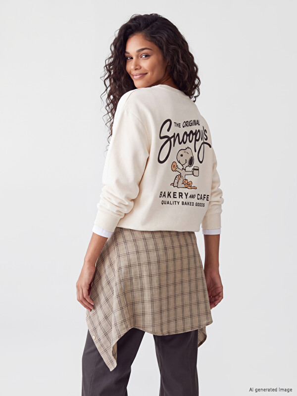 XSIDE Bluza sportive e trashë Snoopy për gra