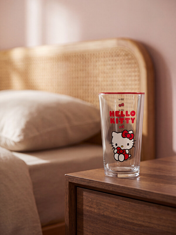 LCW HOME Hello Kitty Baskılı Cam Bardak 550 ml
