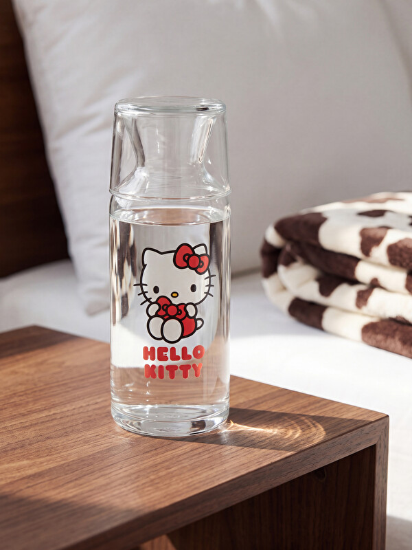 LCW HOME Hello Kitty Printed Glass Bedside Pitcher 700 Ml