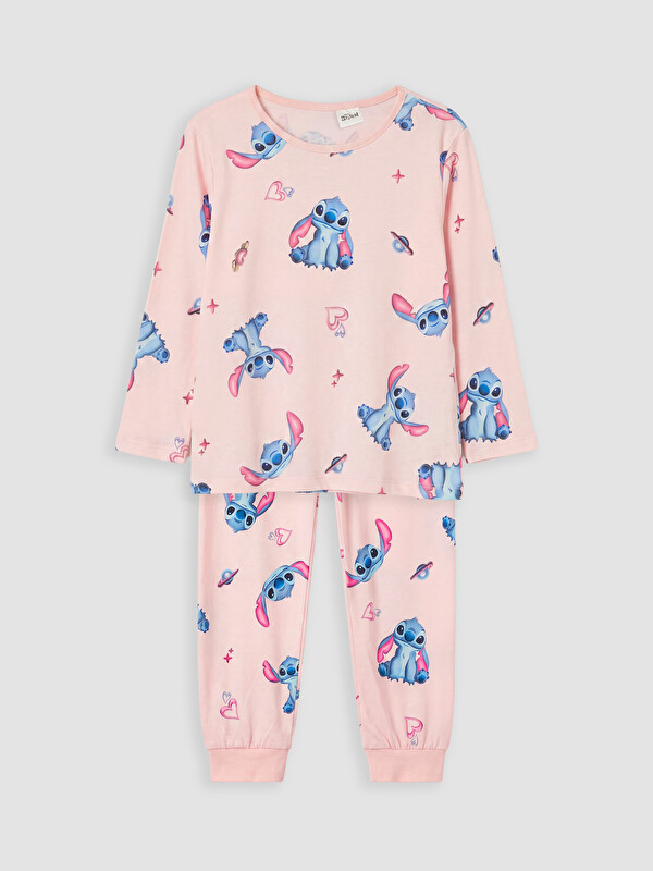 LCW Kids Stitch Kız Çocuk Pijama Takım