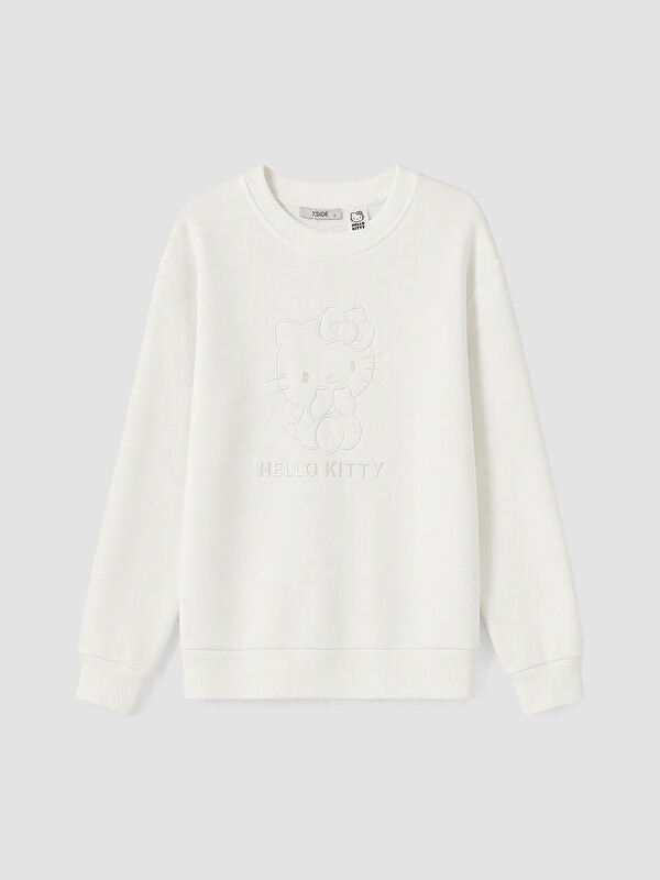 XSIDE Femër E Bardhe Sweatshirt