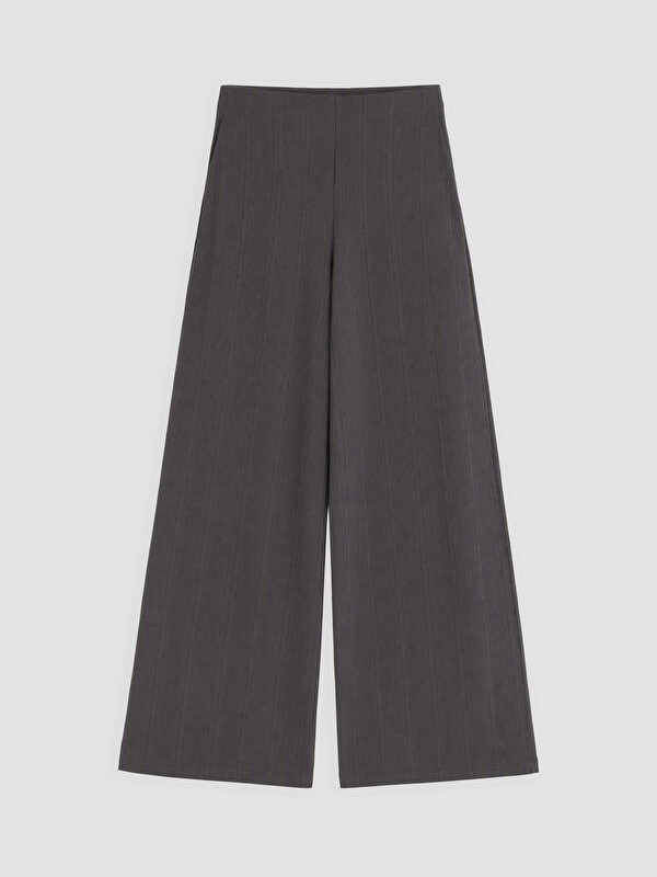 LCW EVERYDAY Elastic Waist Women's Ribbed Trousers