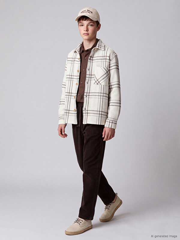 LCW Kids Plaid Boys' Shirt Jacket