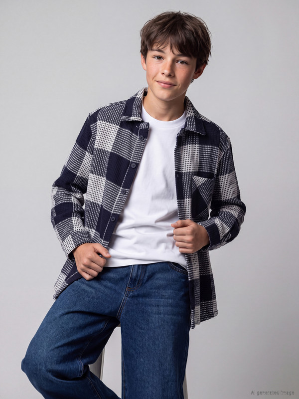 LCW Kids Plaid Boys' Shirt Jacket