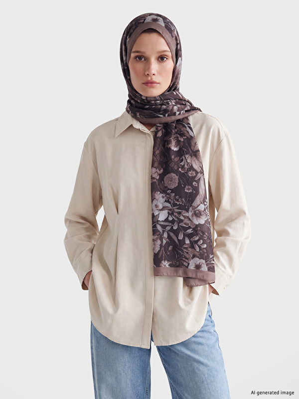 LCW ACCESSORIES ყვავილებიანი ქალის შარფი
