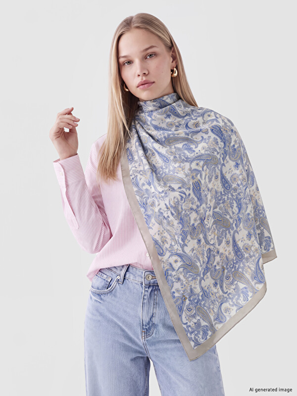 LCW ACCESSORIES Flower Patterned Women's Shawl