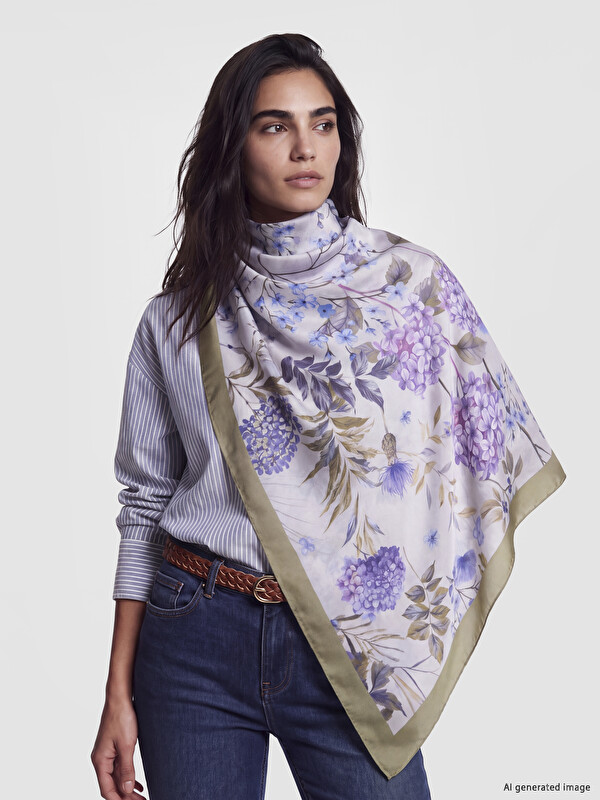LCW ACCESSORIES Flower Patterned Women's Shawl