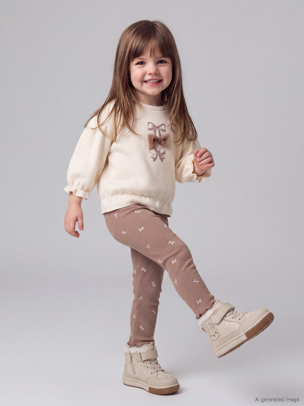 LCW baby Bow Patterned Baby Girls' Set