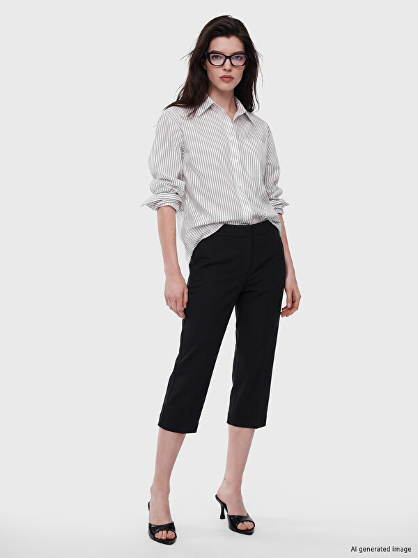 LCW Comfort Beli Lastikli Kadın Kapri