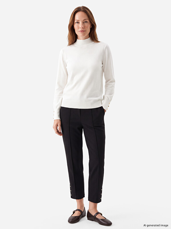 LCW Grace Elastic Waist Women's Trousers