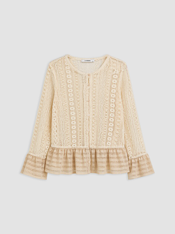 LCWAIKIKI Curve Woman Beige Blouse