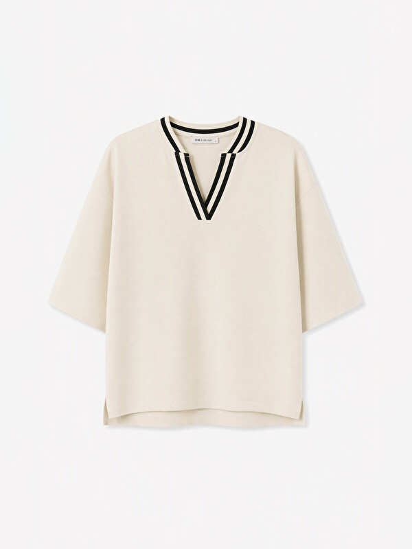 LCW EVERYDAY Soft Touch Striped Blouse