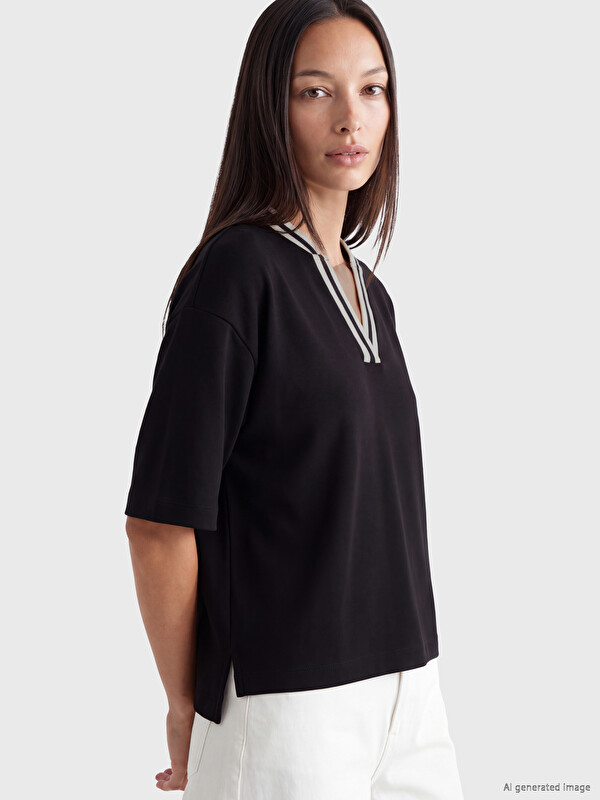 LCW EVERYDAY Soft Touch Striped Blouse