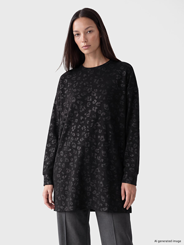 LCW EVERYDAY Soft Touch Oversize Kadın Sweatshirt Tunik