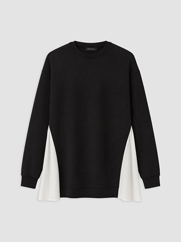 LCW EVERYDAY Woman Black Sweatshirt Tunic
