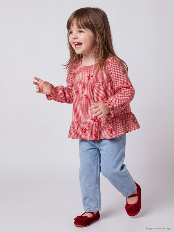 LCW baby Baggy Fit Baby Girls' Jeans