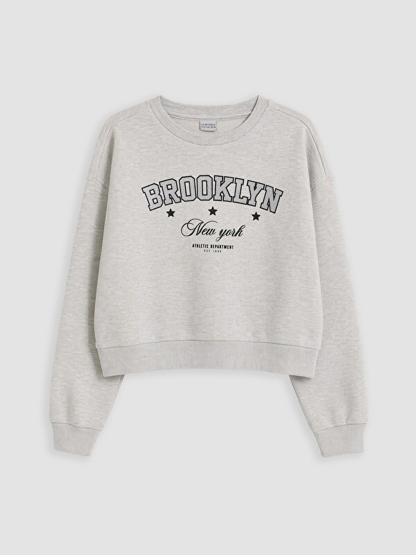 LCW Kids Printed Girls' Thick Sweatshirt