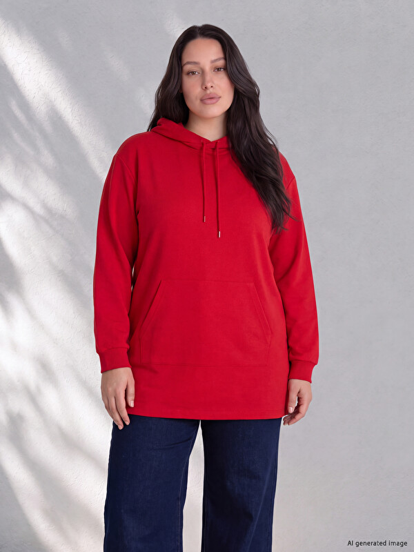 LCW Curve Plus Size Women's Hoodie
