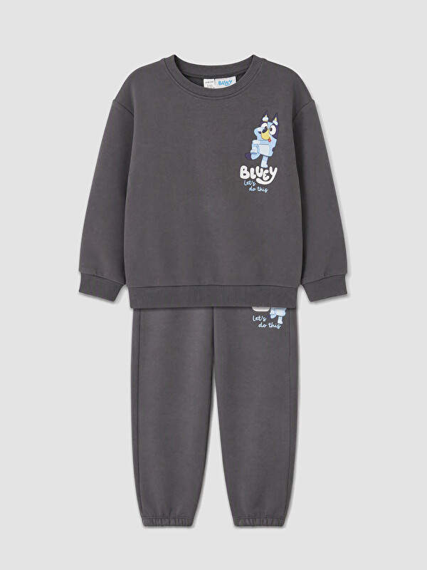 LCW Kids Boy Anthracite Tracksuit Set