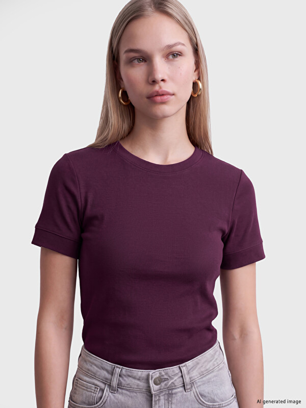 LCW Vision Crew Neck Modal Blended Women's T-Shirt