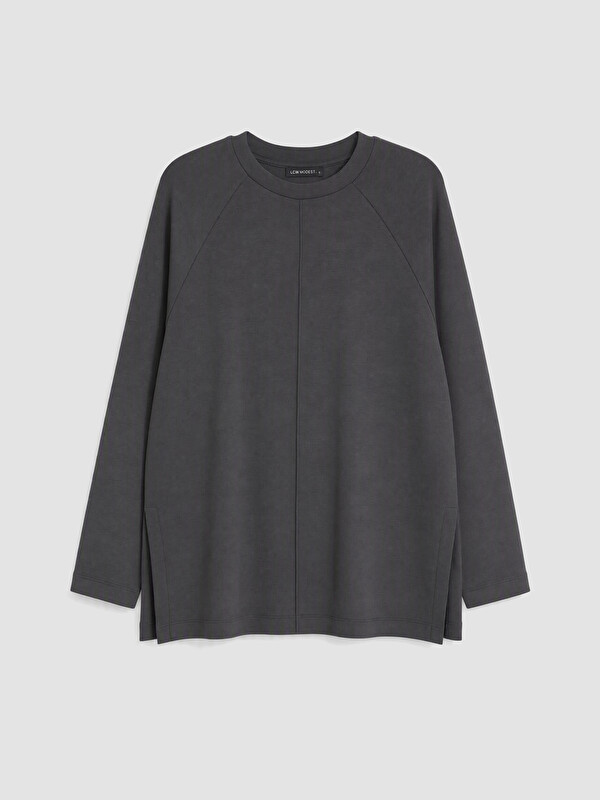 LCW Modest Soft Touch Oversize Women's Sweatshirt Tunic