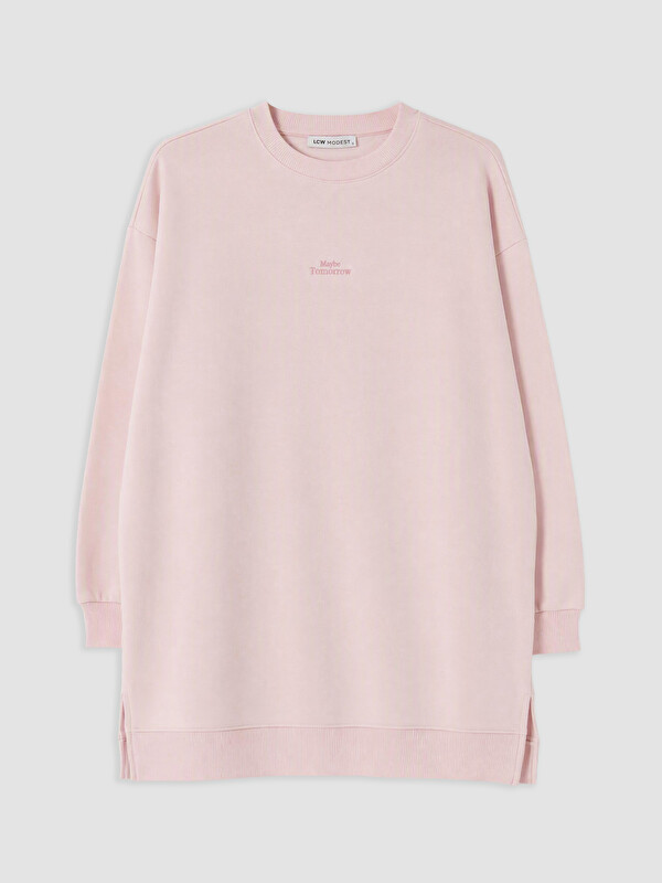 LCW Modest Kadın Kalın Sweatshirt Tunik