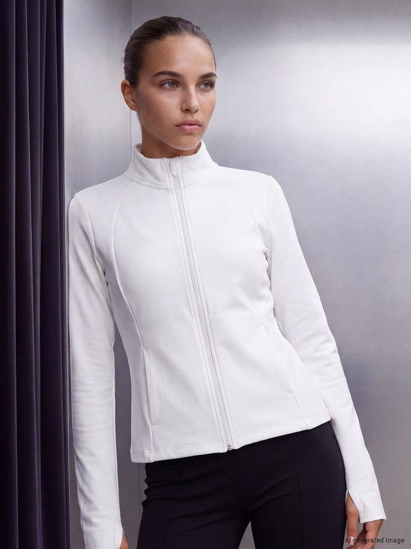 KOOR SPORT Dik Yaka Kadın Fermuarlı Sweatshirt