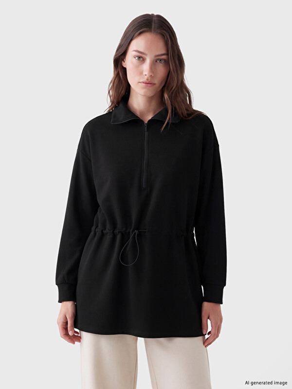 LCW Modest Tunică tip hanorac Soft Touch pentru Femei