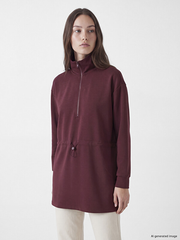 LCW Modest Soft Touch tunika dukserica za Žene