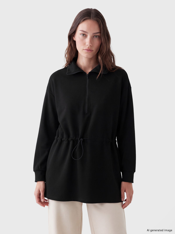 LCW Modest Soft Touch Kadın Sweatshirt Tunik