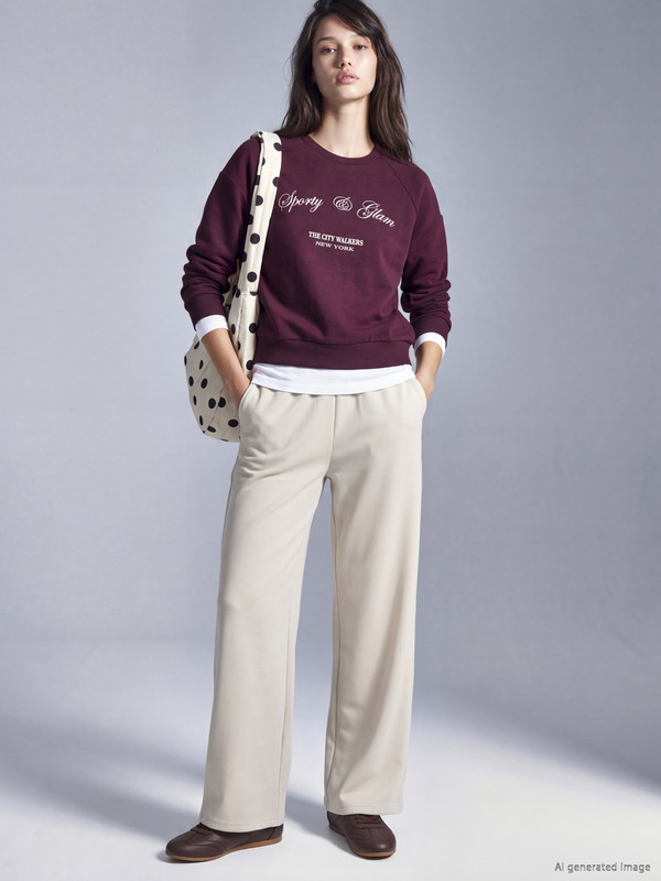 KOOR SPORT Oversize Soft Touch Kadın Sweatshirt
