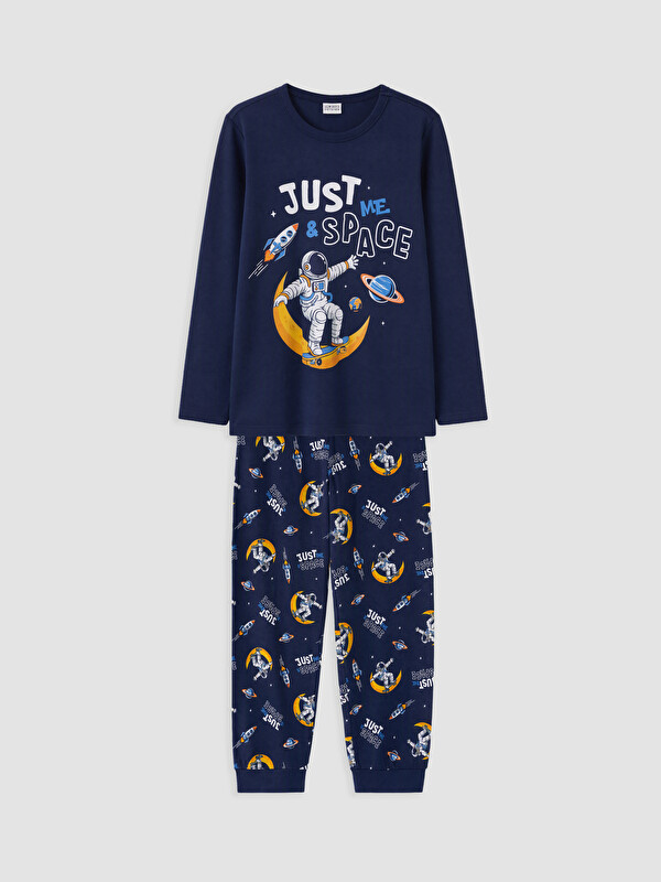 LCW Kids Bisiklet Yaka Erkek Çocuk Pijama Takım