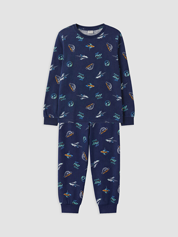 LCW Kids Djalë Blu Set pizhamash