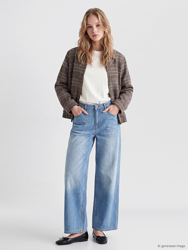 LCW Jeans Xhinse me këmbë të gjera për gra