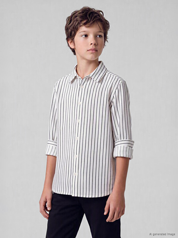 LCW Kids Striped Boys' Shirt