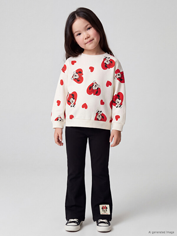 LCW Kids Minnie Mouse Printed Girls' Set