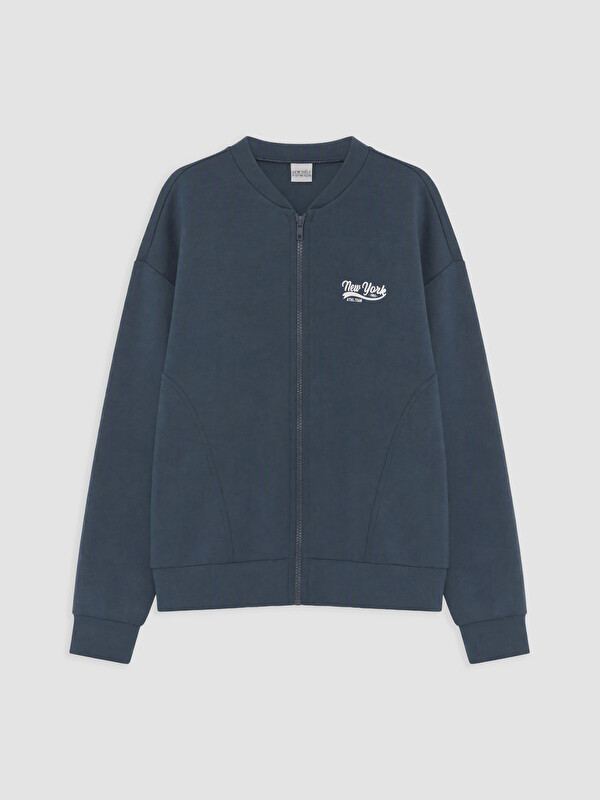 LCW Kids Kız Çocuk Soft Touch Fermuarlı Sweatshirt