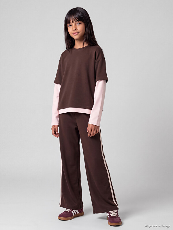 LCW Kids Long Sleeved Girls' Soft Touch Set