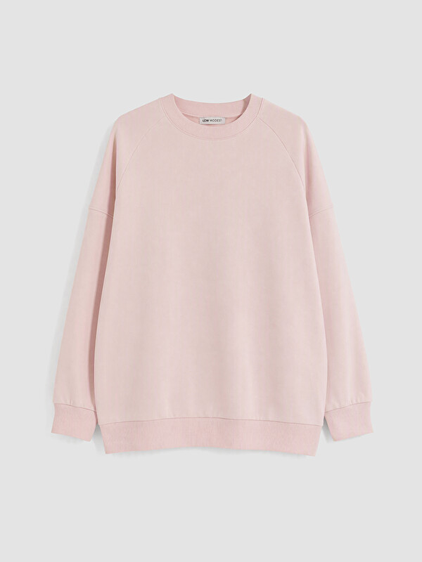 LCW Modest Bisiklet Yaka Kadın Sweatshirt Tunik