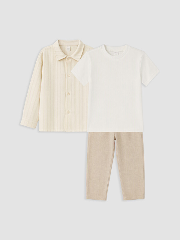 LCW baby Baby Boy Ecru Set