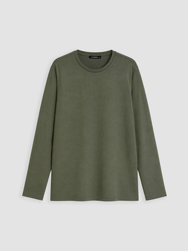 LCW Curve Woman Khaki T-Shirt