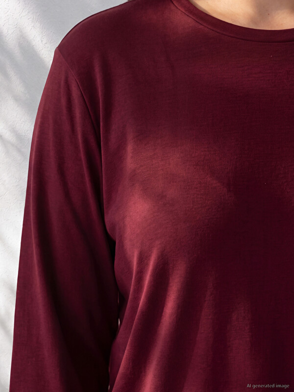 LCW Curve Plus Size Crew Neck Women's T-Shirt
